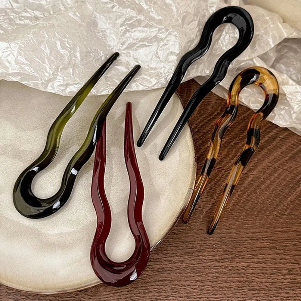 U-Shaped Hair Fork  Acrylic