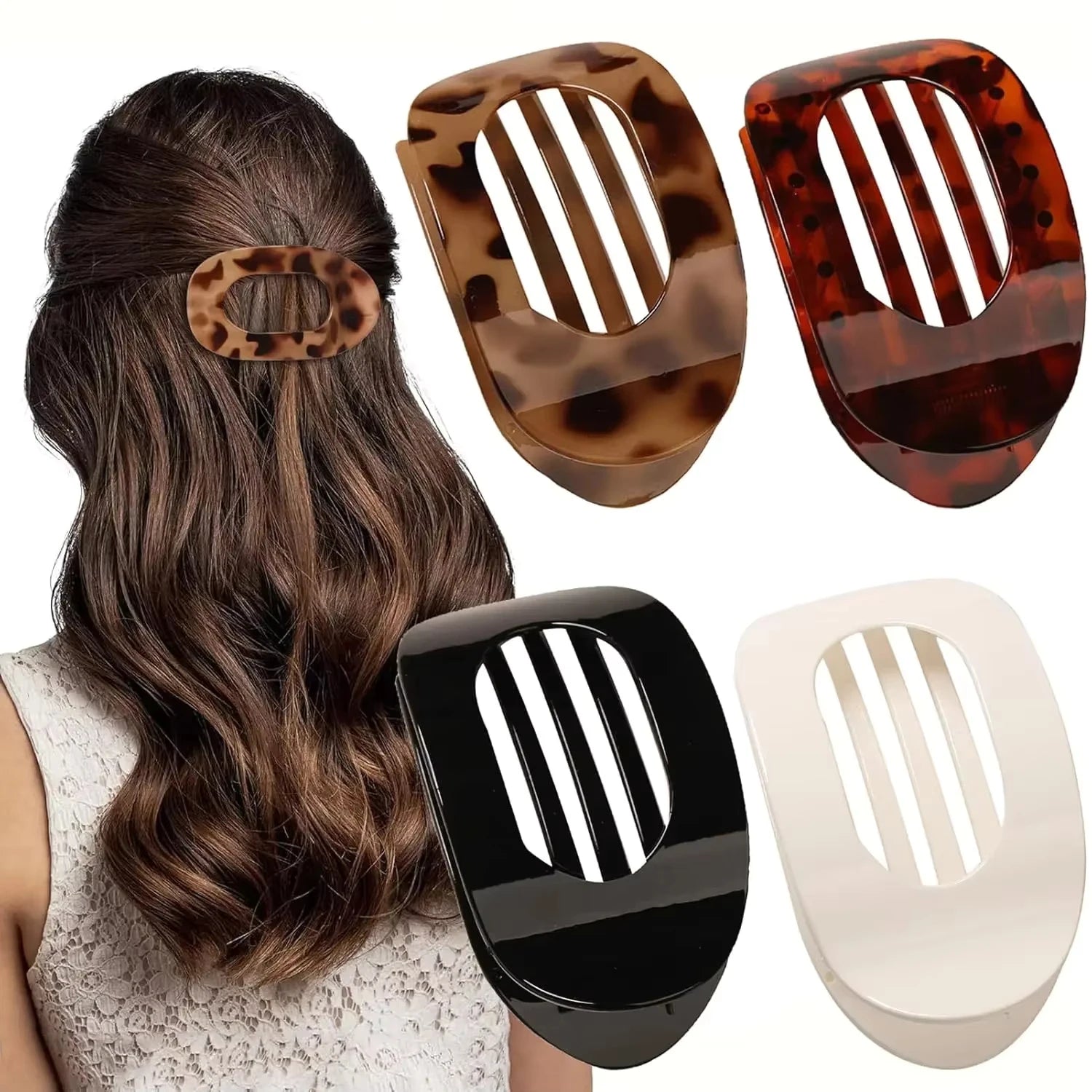 Oval Hair Claw Clip