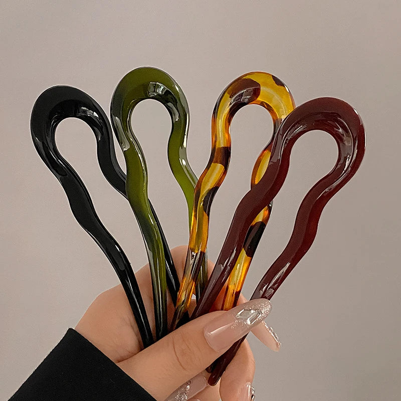 U-Shaped Hair Fork  Acrylic